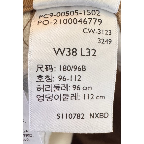 Levi's Men's 505 Regular Fit Jeans Caraway Stretch Twill 38W x 32L Tan Khaki - Picture 9 of 10